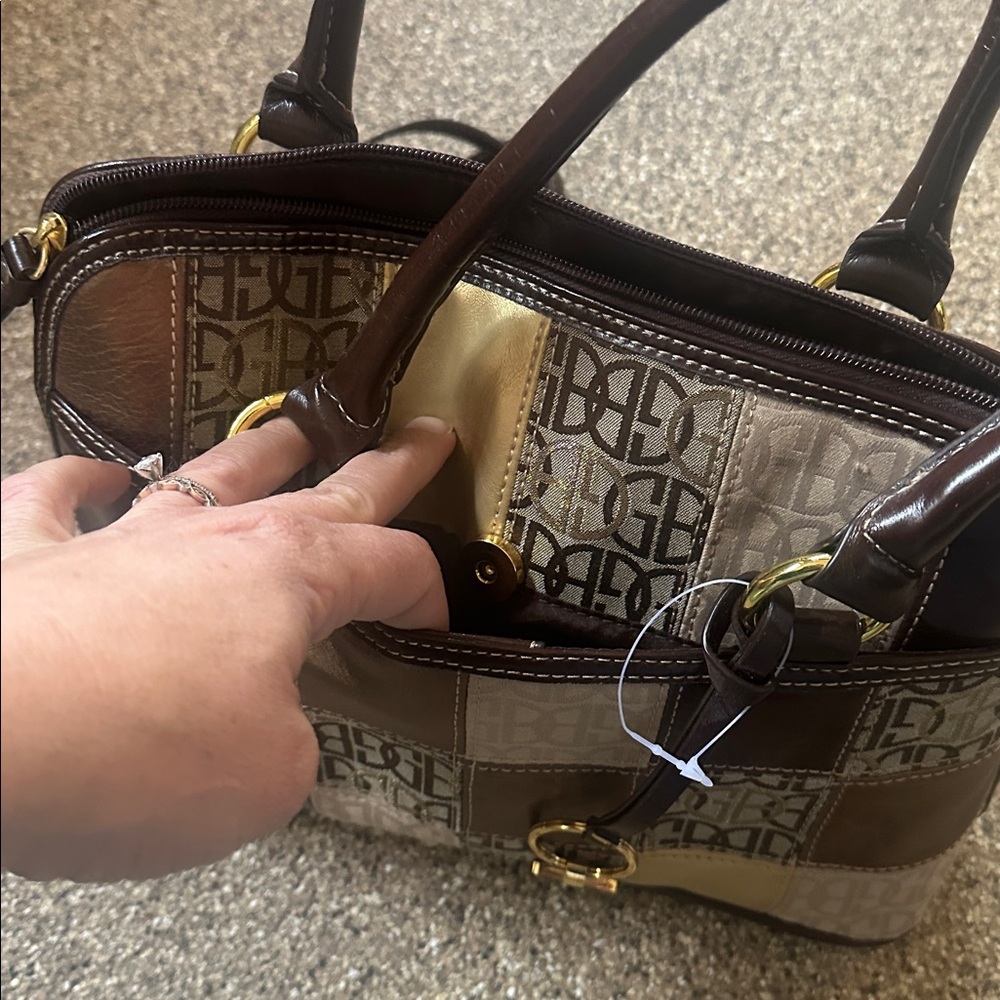 Giani Bernini Patchwork Leather Handbag - image 9